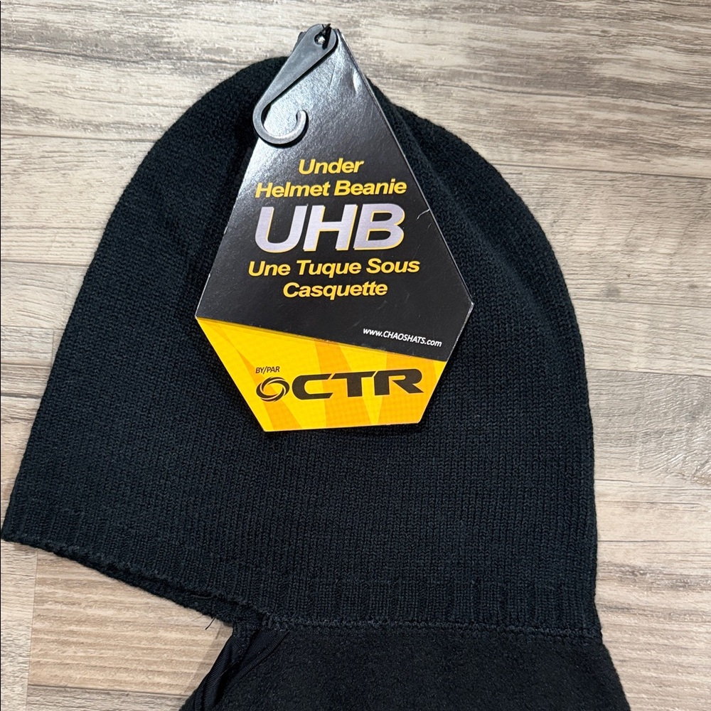 Black Under Helmet Beanie